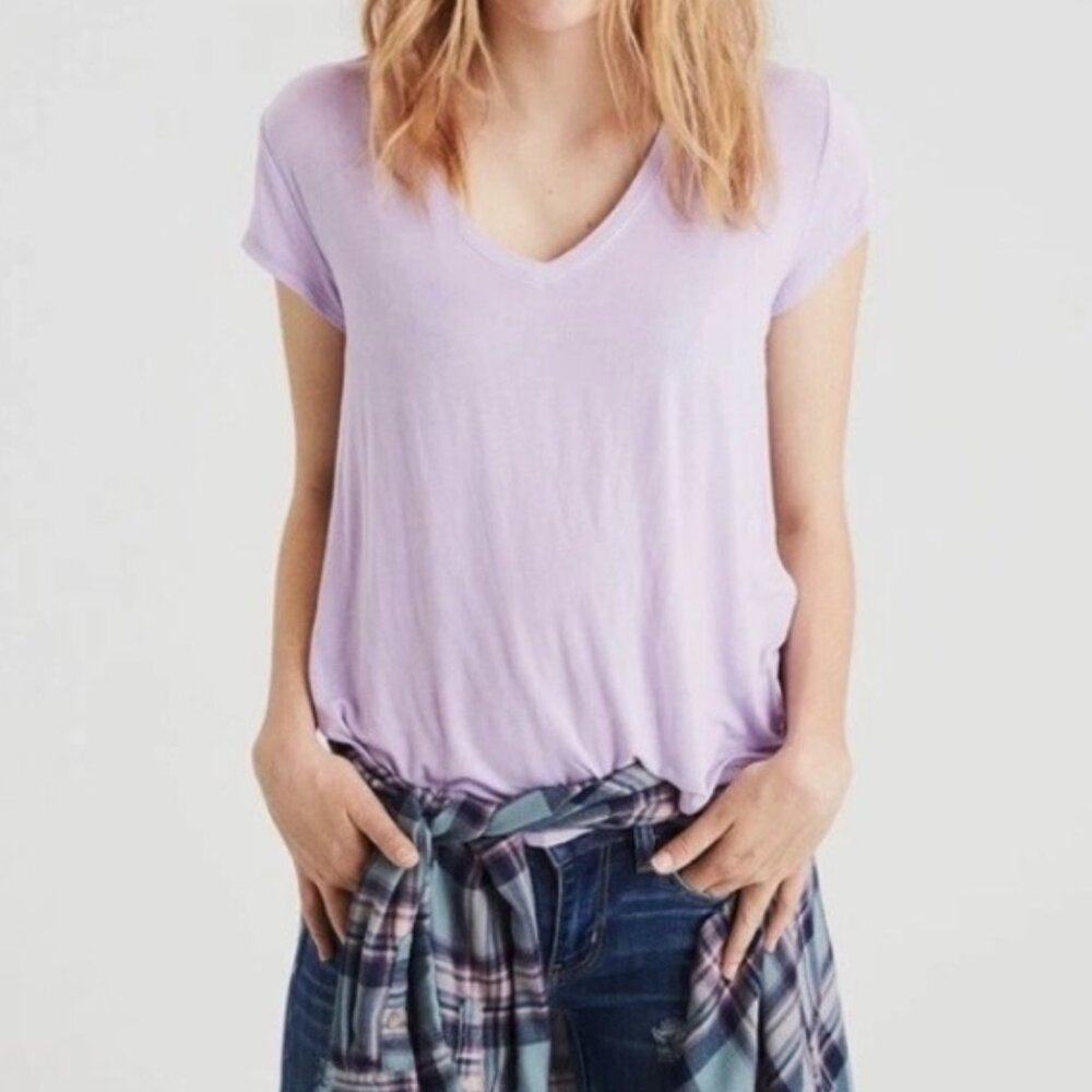 American Eagle Soft & Sexy Short Sleeve Tee ** Large ** EUC !!